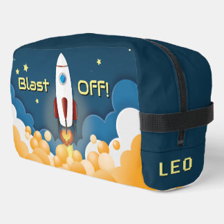 Trousse De Toilette Navire Spatial Personnalisé avec Nom