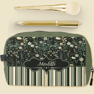 Trousse De Toilette Nicolette Dark Daisy Floral Rayé