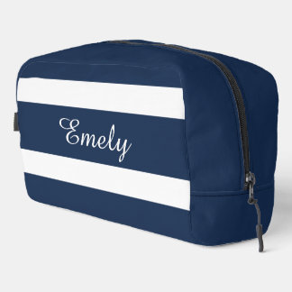Trousse De Toilette Nom bleu moderne