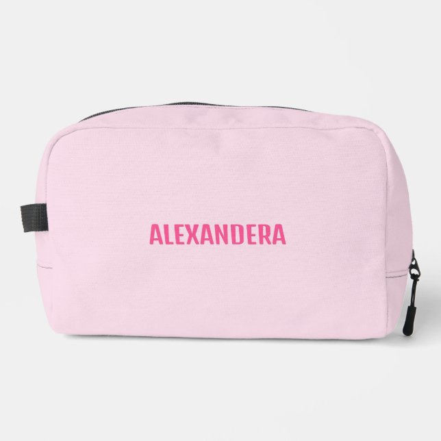 Trousse De Toilette Nom Blush Pink Bachelorette Bride cadeau (Recto)