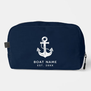 Trousse De Toilette Nom de bateau nautique personnalisé Ancre