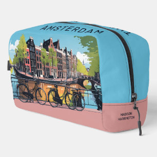 Trousse De Toilette Nom et texte personnalisés Amsterdam
