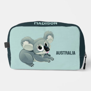 Trousse De Toilette Nom et texte personnalisés Koala