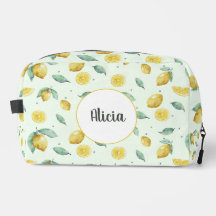 Nom personnalisé citrons aquarelle