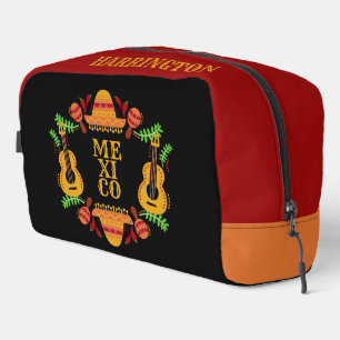 Trousse De Toilette Nom personnalisé des éléments mexicains