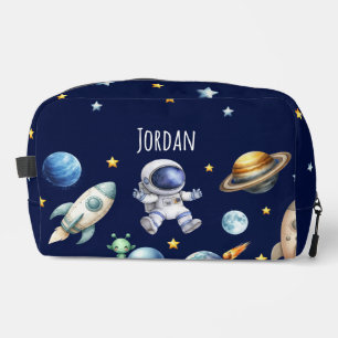 Trousse De Toilette Nom personnalisé Espace astronaute Retour à l'écol