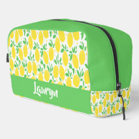 Nom personnalisé jaune citron motif