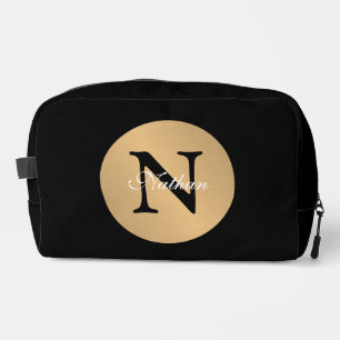 Trousse De Toilette Nom personnalisé Monogramme dans découpe des bouto