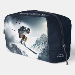Trousse De Toilette Nom personnalisé Skier de montagne