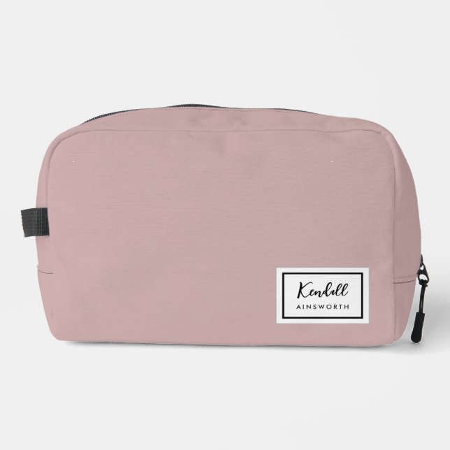 Trousse De Toilette Nostalgie Américaine Classique Simple Minimal Rose (Recto)