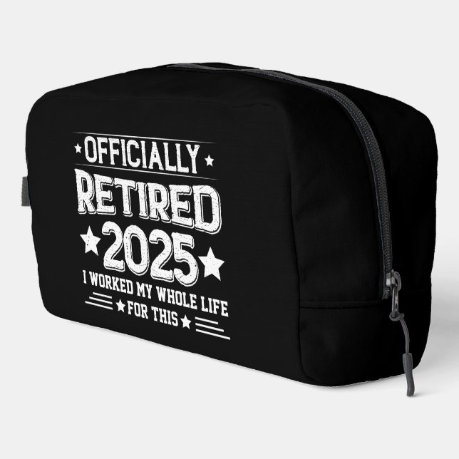 Trousse De Toilette Officiellement Retraité 2025 (Coin droit)