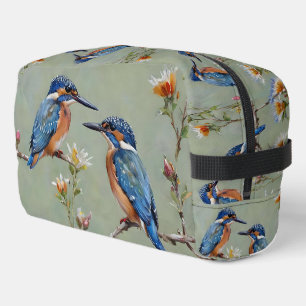 Trousse De Toilette Oiseaux martins-pêcheurs australiens et fleurs pei