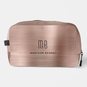 Trousse De Toilette Or rose monogramme moderne