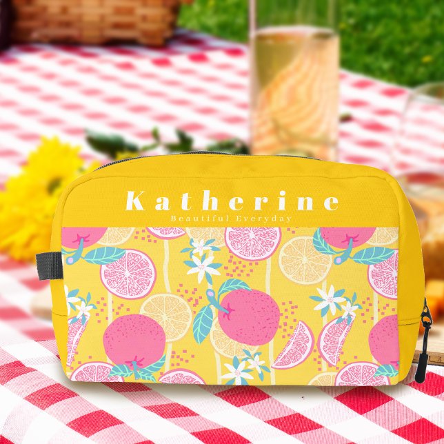 Trousse De Toilette Orange Summer Mustard (Orange Summer Mustard Doppi Kit Personalized.)