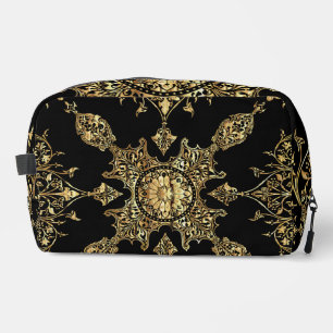 Trousse De Toilette Ornement noir et or