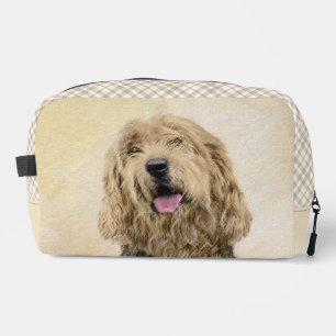 Trousse De Toilette Otterhound Peinture Noir et Tan Original Chien Art