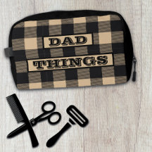 Papa, les choses Plaid Motif Toilette Hommes