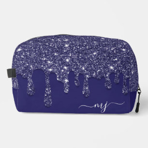 Trousse De Toilette Parties scintillant bleue marine moderne élégant
