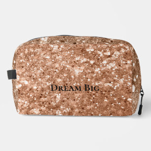 Trousse De Toilette Parties scintillant Glitzy Rose Gold Chunky