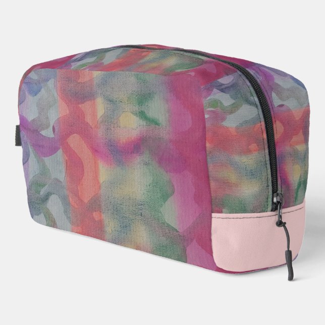 Trousse De Toilette Pastel Art Abstrait (Coin droit)