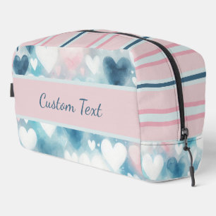 Trousse De Toilette Pastel Hearts : Amour en Aquarelle