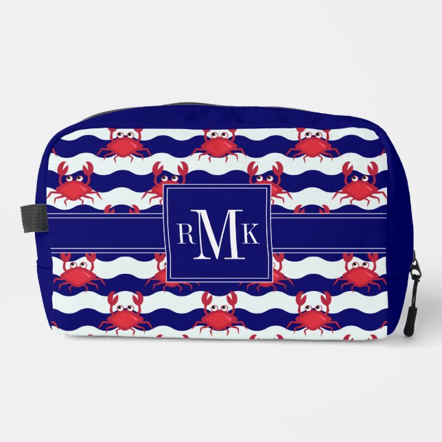Trousse De Toilette Patters de Happy Crabs (Recto)