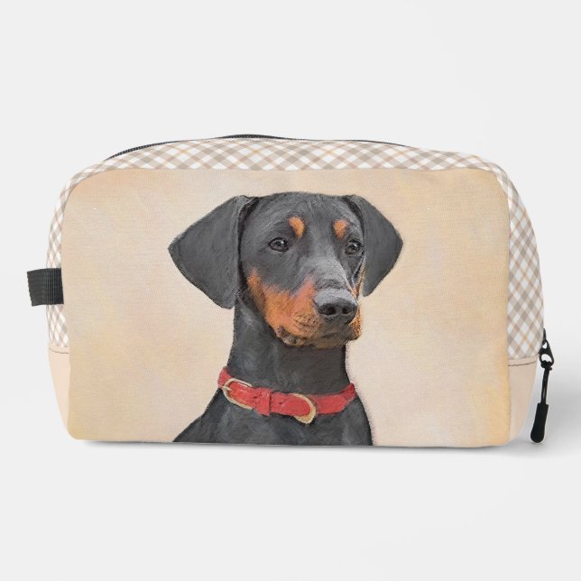 Trousse De Toilette Peinture Allemande Peinture Noir Original Chien Ar (Recto)