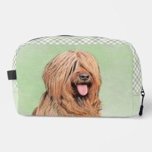 Trousse De Toilette Peinture de Briard avec superposition noir doré, A
