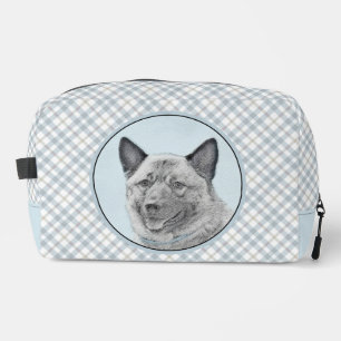 Trousse De Toilette Peinture de Norvégien Elkhound Mignon Art Original