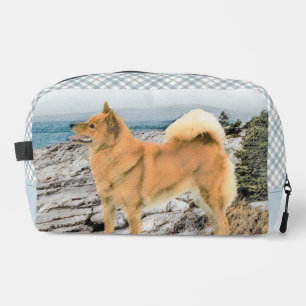 Trousse De Toilette Peinture finlandaise Spitz Seashore Peinture Chien