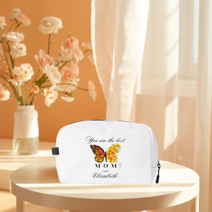 Trousse de toilette personnalisée papillon floral