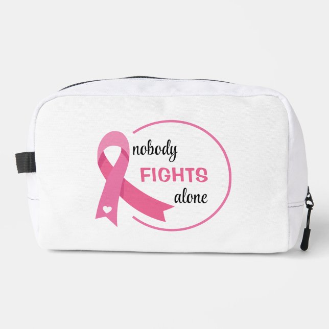 Trousse De Toilette Personne ne combat seul le ruban rose (Recto)