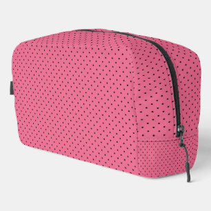 Trousse De Toilette Points noirs sur fond rose