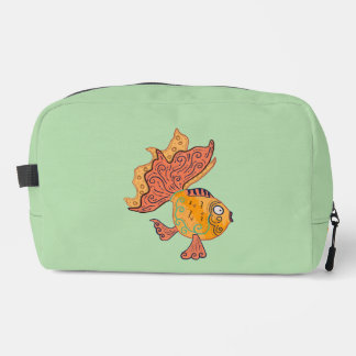 Trousse De Toilette Poisson rouge d'art populaire fantaisiste | Fantai