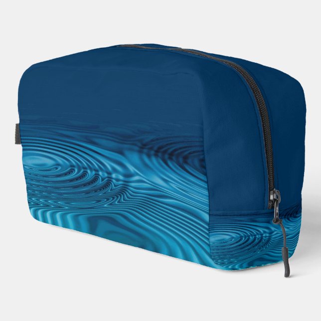 Trousse De Toilette Pommes bleu Aqua (Coin droit)