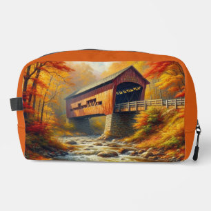 Trousse De Toilette pont couvert d'automne classique