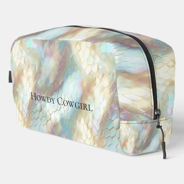 Trousse De Toilette Poster de animal Pearl Blue Sky (Coin droit)