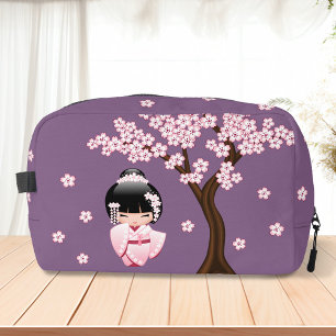 Trousse De Toilette Poupée blanche Kimono Kokeshi mignonne Geisha fill