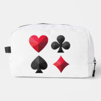 Quatre combinaisons de cartes à jouer : coeurs, cl