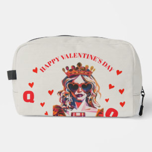 Trousse De Toilette Reine de Cœur Spirale Pop Art