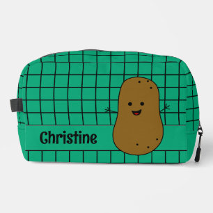 Trousse De Toilette Rétro, pomme de terre marron, personnalisable sarc