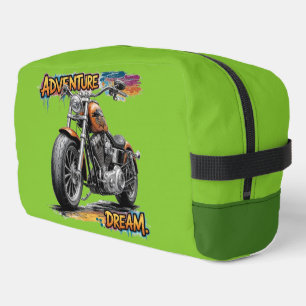 Trousse De Toilette Rêve d'aventure à moto - Motocyclette Chopper Vint