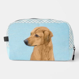 Trousse De Toilette Rhodesian Ridgeback Peinture Red Wheaten Chien Art