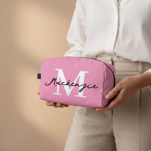 Trousse de toilette rose personnalisée Cadeau pour