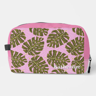 Trousse De Toilette Rose tropical de palmier vert