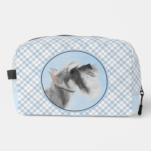 Trousse De Toilette Schnauzer Peinture Giant Standard Décroché Chien A (Recto)