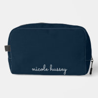 Script bleu marine | Moderne Monogramme élégant