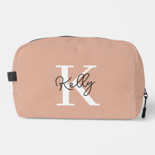 Trousse De Toilette Script de monogramme rose vierge moderne
