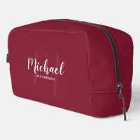 Script moderne Personnalisé Groomsman Monogramme N