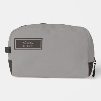 Trousse De Toilette Serious Classic Minimal Simple Grey